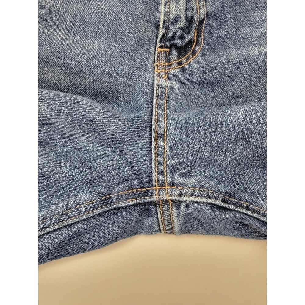 American Eagle Low-Rise Baggy Jeans Womens 12 Long Blue Wide Leg Y2K Retro Denim - Picture 11 of 14